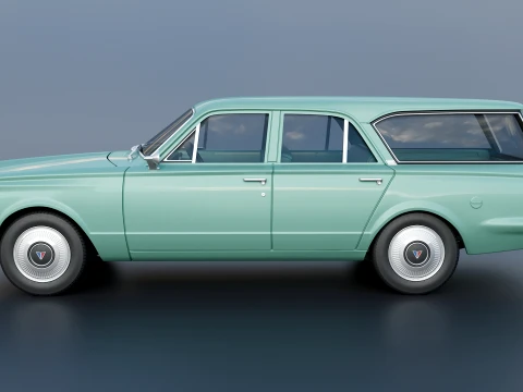 Plymouth Valiant Station Wagon 1965 3D Print Model