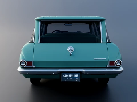 Plymouth Valiant Station Wagon 1965 3D Print Model