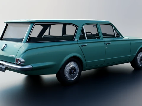 Plymouth Valiant Station Wagon 1965 3D Print Model