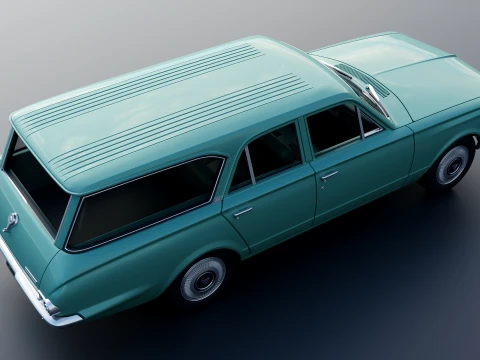 Plymouth Valiant Station Wagon 1965 3D Print Model