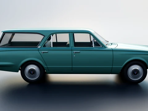 Plymouth Valiant Station Wagon 1965 3D Print Model