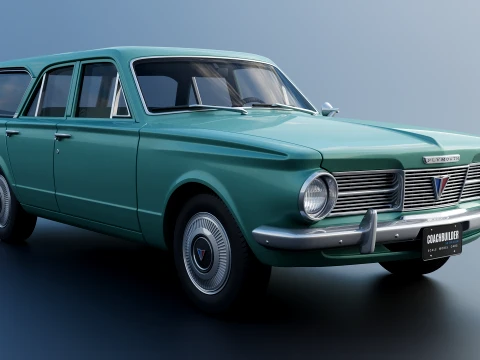 Plymouth Valiant Station Wagon 1965 3D Print Model