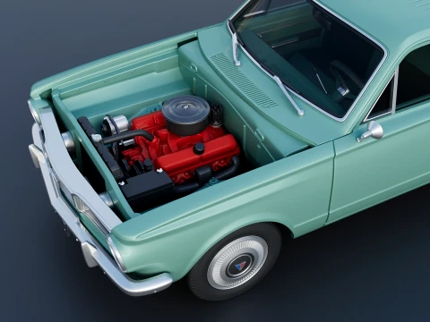 Plymouth Valiant Station Wagon 1965 3D Print Model