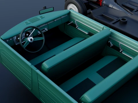 Plymouth Valiant Station Wagon 1965 3D Print Model