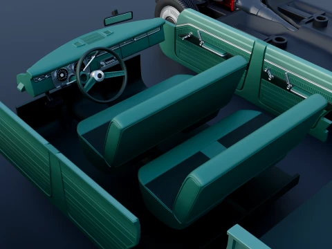 Plymouth Valiant Station Wagon 1965 3D Print Model