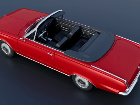 Plymouth Valiant Convertible 1965 3D Print Model