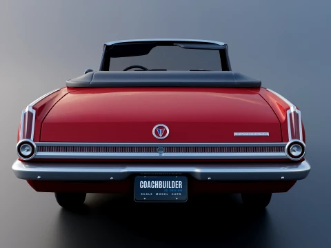 Plymouth Valiant Convertible 1965 3D Print Model