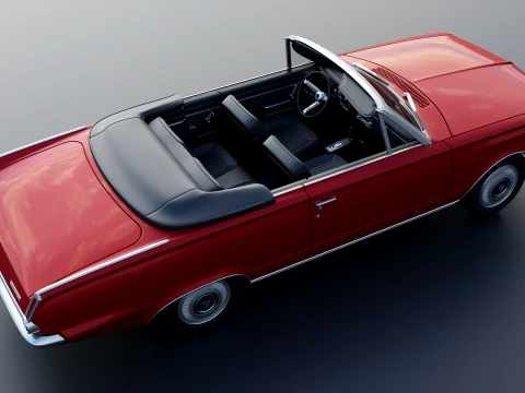 Plymouth Valiant Convertible 1965 3D Print Model