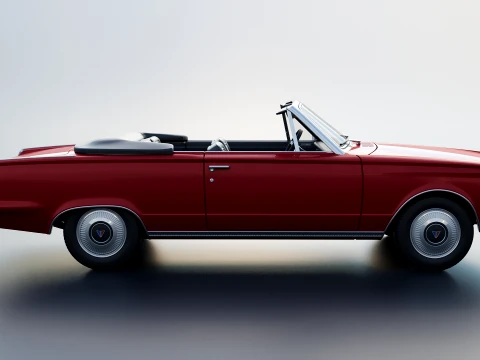Plymouth Valiant Convertible 1965 3D Print Model