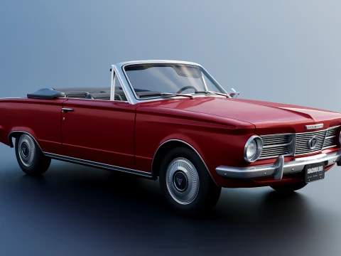 Plymouth Valiant Convertible 1965 3D Print Model