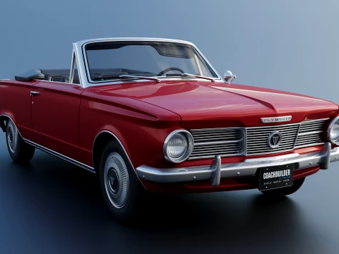 Plymouth Valiant Convertible 1965 3D Print Model