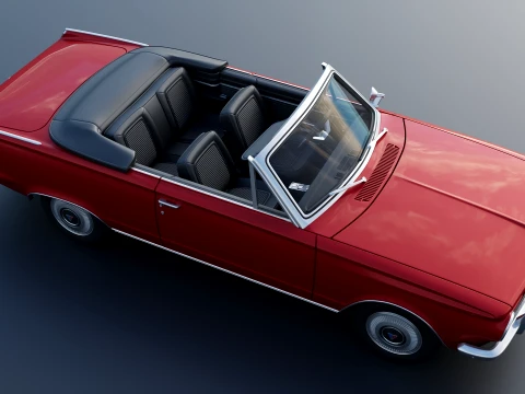Plymouth Valiant Convertible 1965 3D Print Model