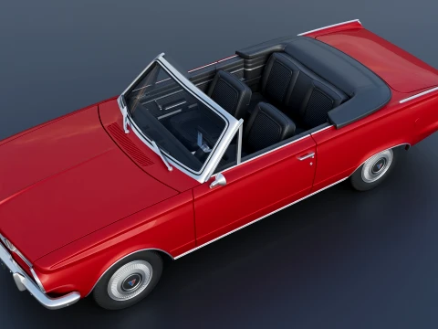 Plymouth Valiant Convertible 1965 3D Print Model