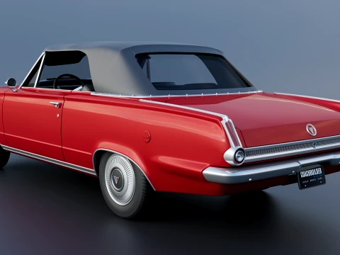 Plymouth Valiant Convertible 1965 3D Print Model