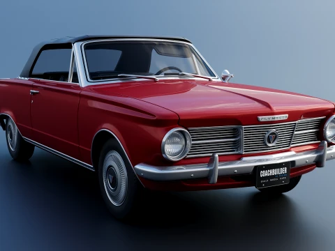 Plymouth Valiant Convertible 1965 3D Print Model