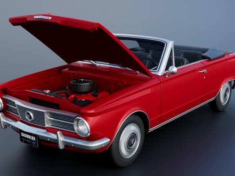 Plymouth Valiant Convertible 1965 3D Print Model