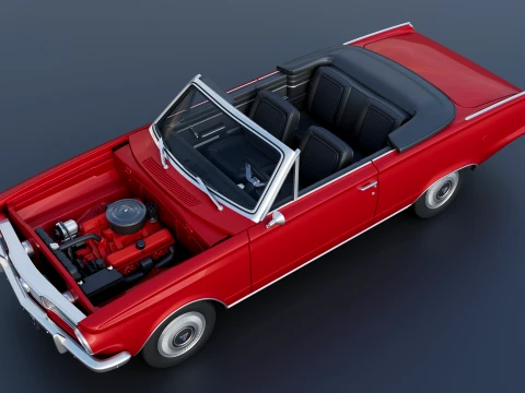 Plymouth Valiant Convertible 1965 3D Print Model