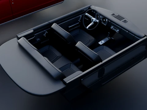 Plymouth Valiant Convertible 1965 3D Print Model