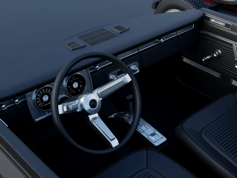 Plymouth Valiant Convertible 1965 3D Print Model