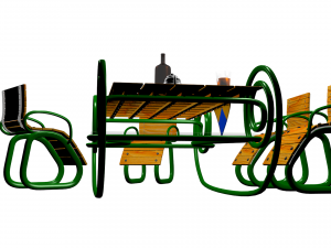 garden tablechairs Modelo 3D
