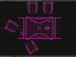 garden tablechairs Modelo 3D
