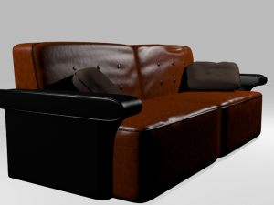 leather sofa 3D Модель