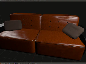 leather sofa 3D Model