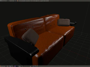 leather sofa 3D Model