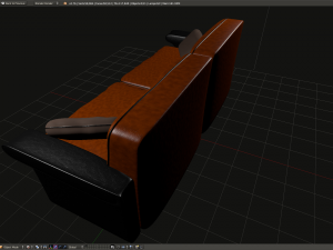 leather sofa 3D Модель
