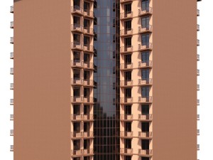 corner residential building with offices in1 floor Modelo 3D