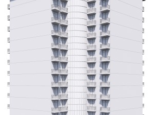 corner residential building with offices in1 floor Modelo 3D
