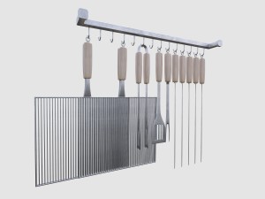 barbecue tools 3Dモデル