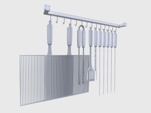 barbecue tools 3Dモデル