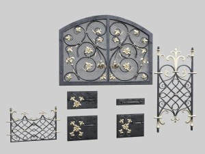 d&ouml;vme fırın kapıları 3D Model