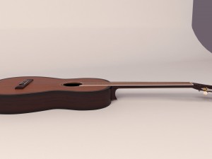 classical guitar with case Modelo 3D
