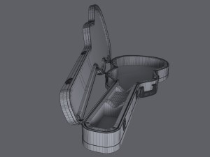 classical guitar with case Modelo 3D