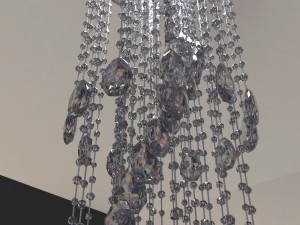 modern crystal chandelier Modelo 3D