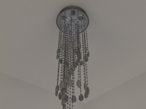 modern crystal chandelier Modelo 3D