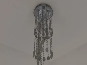modern crystal chandelier 3D Model