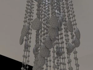 modern crystal chandelier 3D Model