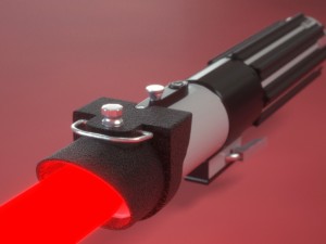 darth vaders lightsaber Modello 3D