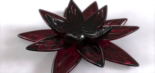 lotus flower 3D Print Model .c4d .max .obj .3ds .fbx .lwo .lw .lws