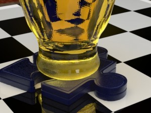 shot coaster Modello di stampa 3D