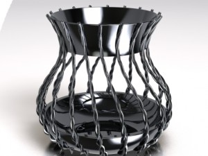 twisted wire candle holder 3D Print Model