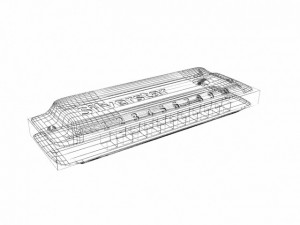 blues harp harmonica 3D Модель