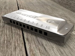 blues harp harmonica 3D Model