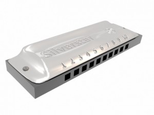 blues harp harmonica 3Dモデル