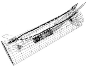 pencil case military 3D Model