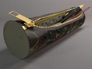 pencil case military Model 3D