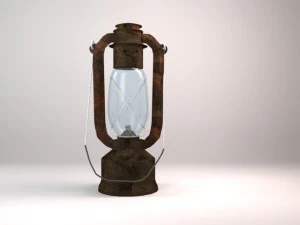 lâmpada de querosene antiga Modelo 3D